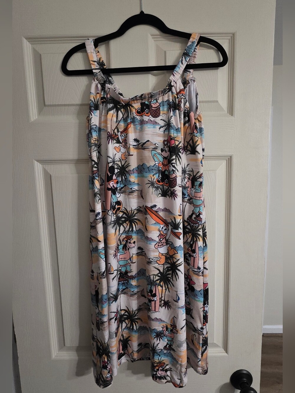 Large Disney Womans Sling Dress Tropical Beach. Purchased From.etsy Worn Once